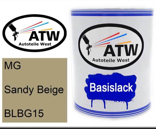 MG, Sandy Beige, BLBG15: 1L Lackdose, von ATW Autoteile West.